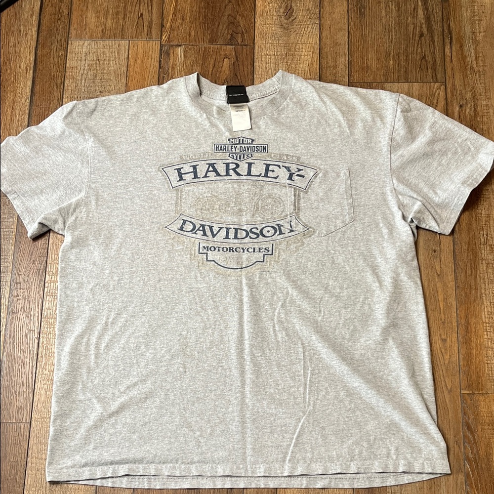 Harley-Davidson Light Gray Short Sleeve Tee